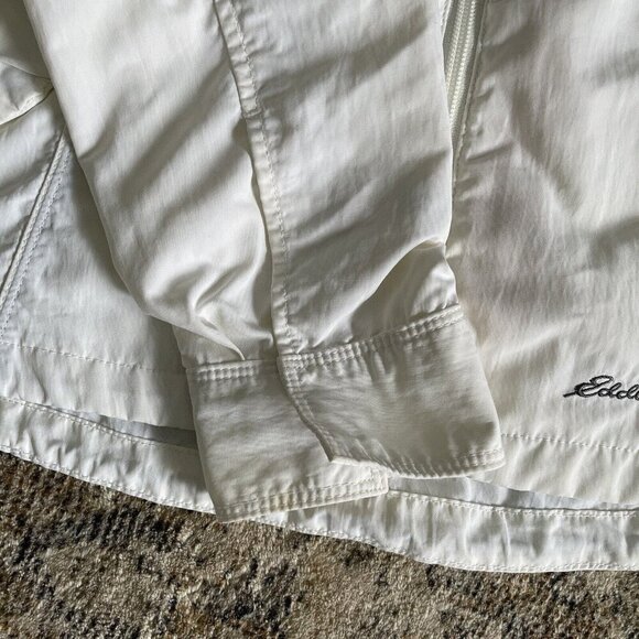 Eddie Bauer Womens First Ascent Travex Nylon Jacket Size XS Full Zip White Logo - Picture 5 of 16